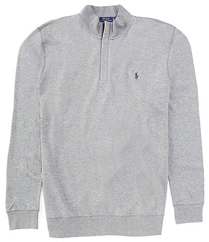Polo Ralph Lauren Big & Tall Luxury Jersey Quarter-Zip Pullover