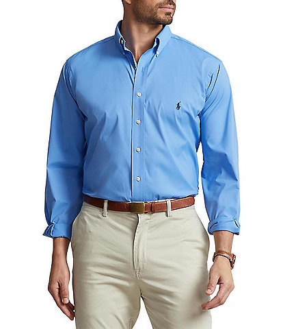 Polo Ralph Lauren Big & Tall Performance Stretch Twill Long Sleeve Woven Shirt