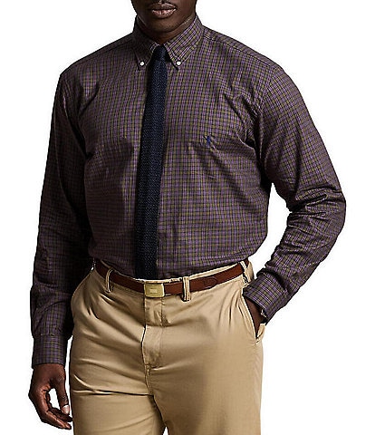 Polo Ralph Lauren Big & Tall Plaid Twill Long Sleeve Woven Shirt