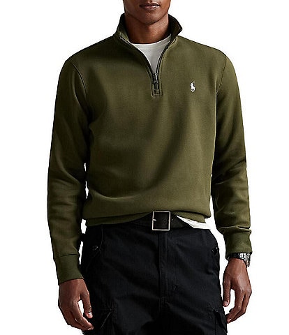 Polo Ralph Lauren Big & Tall Quarter Zip Double Knit Pullover