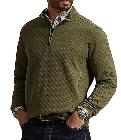 Polo Ralph Lauren Big & Tall Quilted Double Knit Jersey Pullover