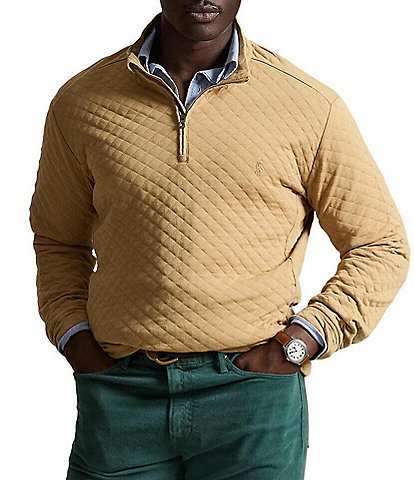 Polo Ralph Lauren Big & Tall Quilted Double Knit Jersey Pullover
