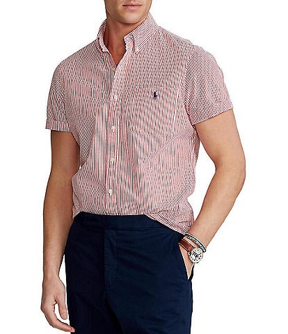 Polo Ralph Lauren Big & Tall Seersucker Short-Sleeve Woven Shirt