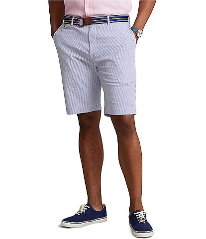 Polo Ralph Lauren Big & Tall Stretch Classic Fit 9.5#double; and 10.5#double; Inseam Seersucker Shorts