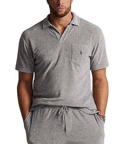 Big & Tall Terry Cloth Short-Sleeve Polo Shirt