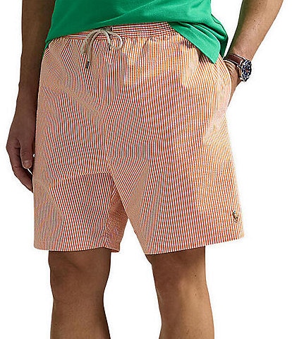 Polo Ralph Lauren Big & Tall Traveler Seersucker Stripe 6.5#double; Inseam and 7.5#double; Inseam Swim Trunks