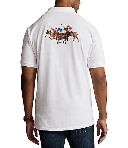 Polo Ralph Lauren Big & Tall Triple-Pony Mesh Short Sleeve Polo Shirt