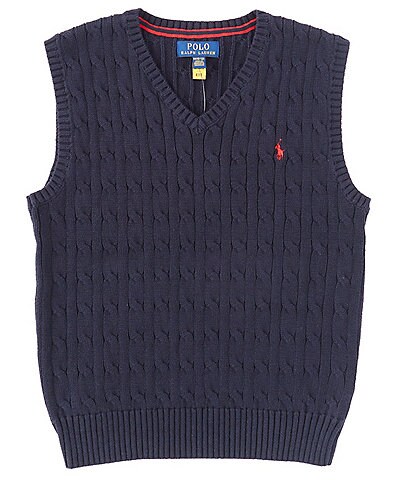 Polo Ralph Lauren Big Boys 8-20 Cable Knit Sweater Vest
