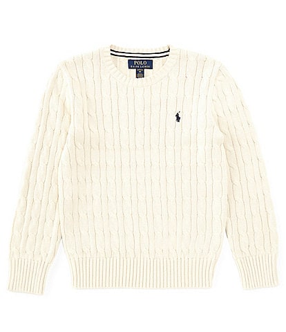 Polo Ralph Lauren Big Boys 8-20 Long Sleeve Cable-Knit Sweater