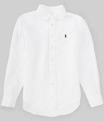 Polo Ralph Lauren Big Boys 8-20 Long Sleeve Linen Shirt