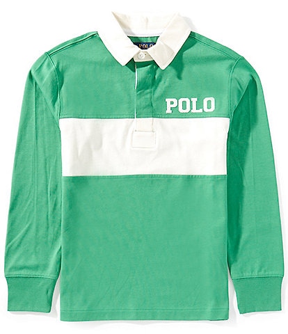 Polo Ralph Lauren Big Boys 8-20 Long Sleeve Logo-Appliqued Jersey Rugby Shirt