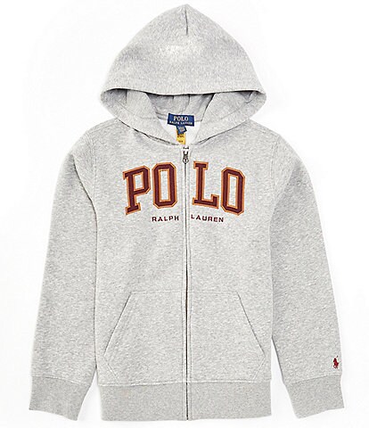 Polo Ralph Lauren Big Boys 8-20 Long Sleeve Logo Full Zip Fleece Hoodie Jacket