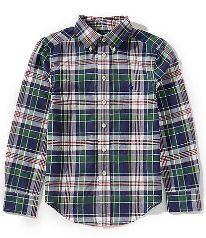 Polo Ralph Lauren Big Boys 8-20 Long-Sleeve Madras Plaid Woven Shirt