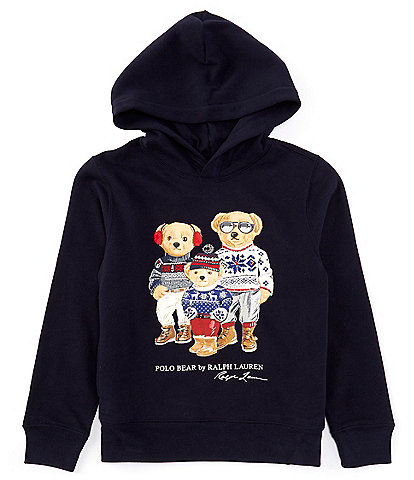 Polo Ralph Lauren Big Boys 8-20 Long-Sleeve Polo Bear Family Fleece Hoodie