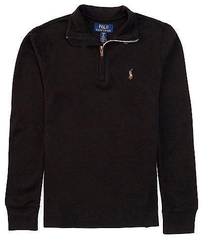 Polo Ralph Lauren Big Boys 8-20 Long Sleeve Quarter-Zip Interlock Pullover