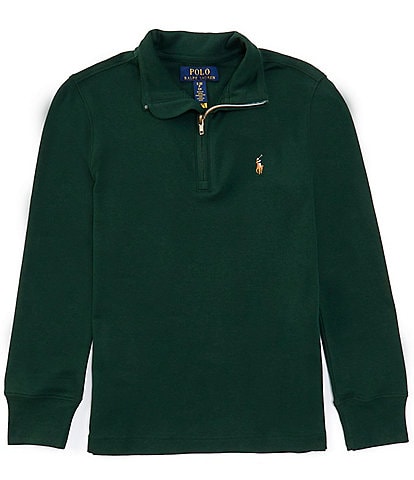 Polo Ralph Lauren Big Boys 8-20 Long Sleeve Quarter-Zip Interlock Pullover