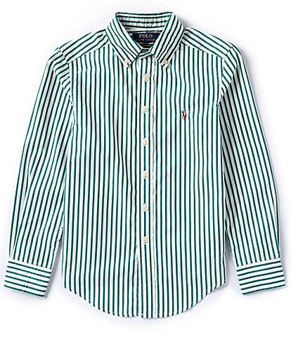 Polo Ralph Lauren Big Boys 8-20 Long Sleeve Striped Poplin Shirt