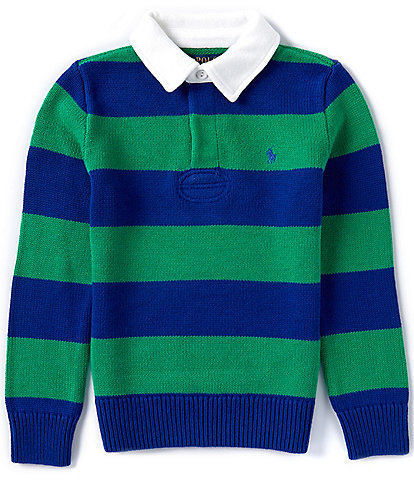 Polo Ralph Lauren Big Boys 8-20 Long Sleeve Striped Rugby Sweater