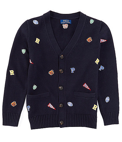 Polo Ralph Lauren Big Boys 8-20 Long-Sleeve Varsity-Inspired Cardigan