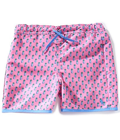 Polo Ralph Lauren Big Boys 8-20 Pineapple-Print Swim Trunks