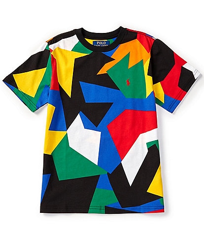 Polo Ralph Lauren Big Boys 8-20 Short-Sleeve Abstract-Print Jersey T-Shirt