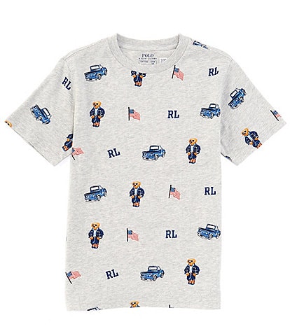 Polo Ralph Lauren Big Boys 8-20 Short Sleeve Americana Polo Bear Jersey T-Shirt