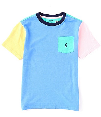 Polo Ralph Lauren Big Boys 8-20 Short Sleeve Color Block T-Shirt