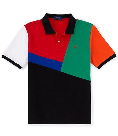 Polo Ralph Lauren Big Boys 8-20 Short-Sleeve Color-Blocked Mesh Polo Shirt