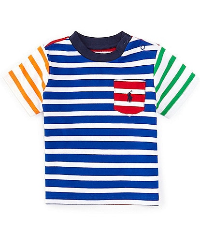 Polo Ralph Lauren Big Boys 8-20 Short Sleeve Color Block/Stripe T-Shirt
