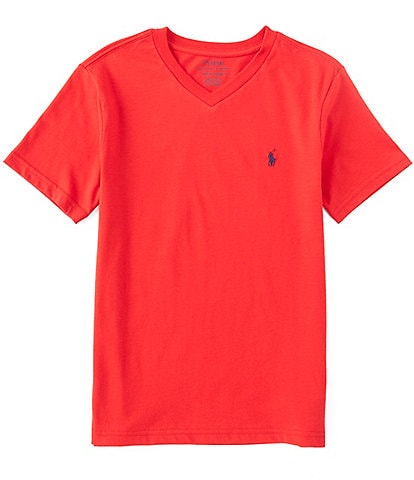Polo Ralph Lauren Big Boys 8-20 Short-Sleeve Essential V-Neck T-Shirt