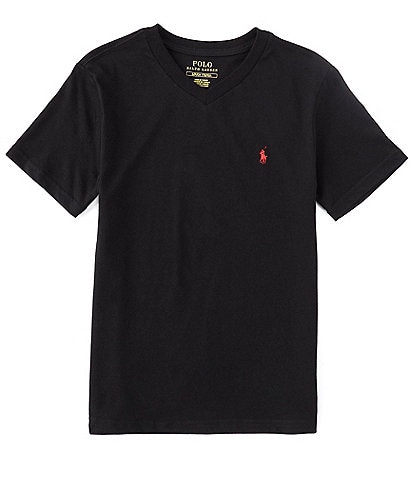 Polo Ralph Lauren Big Boys 8-20 Short Sleeve Essential V-Neck T-Shirt