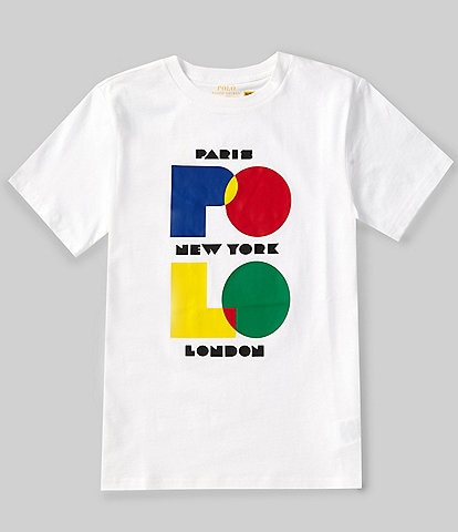 Polo Ralph Lauren Big Boys 8-20 Short-Sleeve Color Block Logo Jersey T-Shirt