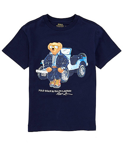 Polo Ralph Lauren Big Boys 8-20 Short Sleeve Polo Bear Jersey Graphic T-Shirt