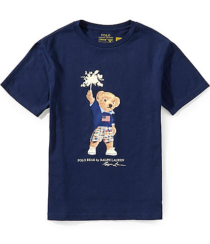Polo Ralph Lauren Big Boys Short-Sleeve Polo Bear Jersey T-Shirt