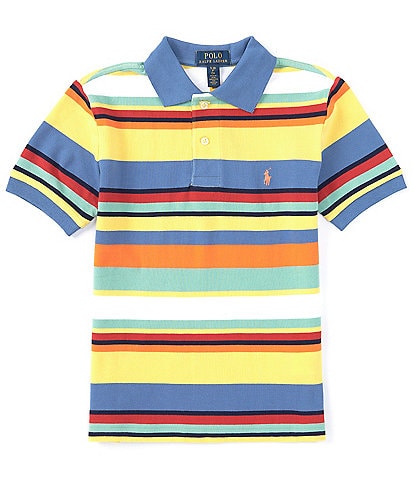 Polo Ralph Lauren Big Boys 8-20 Short Sleeve Stripe Cotton Mesh Polo Shirt