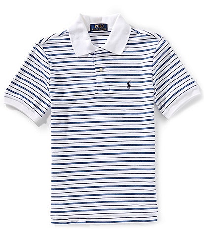 Polo Ralph Lauren Big Boys 8-20 Short Sleeve Striped Interlock Polo Shirt