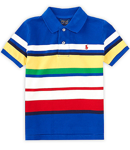 Polo Ralph Lauren Big Boys 8-20 Short Sleeve Multi Striped Mesh Polo Shirt