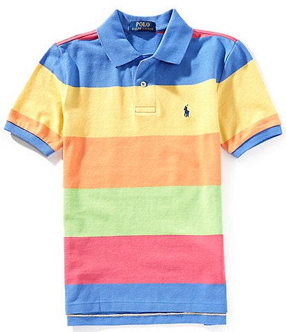 Polo Ralph Lauren Big Boys 8-20 Short Sleeve Striped Mesh Polo Shirt