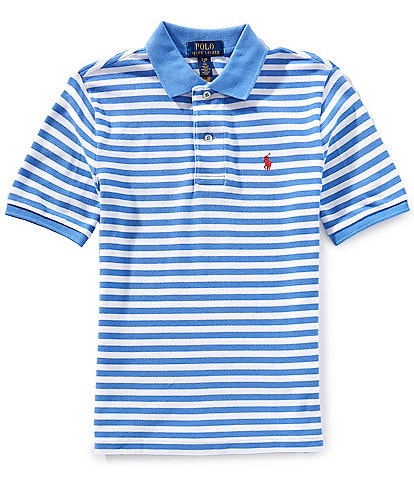 Polo Ralph Lauren Big Boys 8-20 Short-Sleeve Striped Mesh Polo Shirt