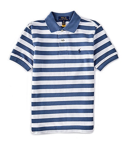 Polo Ralph Lauren Big Boys 8-20 Short-Sleeve Striped Mesh Polo Shirt
