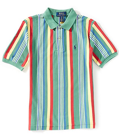 Polo Ralph Lauren Big Boys 8-20 Short-Sleeve Vertical Striped Mesh Polo Shirt