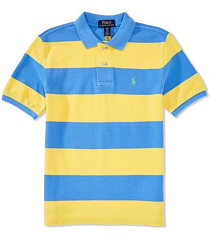 Polo Ralph Lauren Big Boys 8-20 Short Sleeve Contrast Stripes Mesh Polo Shirt