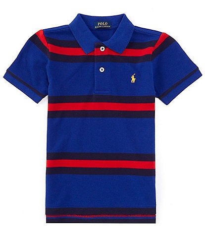 Polo Ralph Lauren Big Boys 8-20 Short Sleeve Striped Mesh Polo Shirt