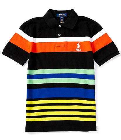 Polo Ralph Lauren Big Boys 8-20 Short-Sleeve Striped Mesh Polo Shirt