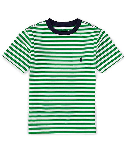 Polo Ralph Lauren Big Boys 8-20 Short Sleeve Striped Pocket Knit Jersey T-Shirt