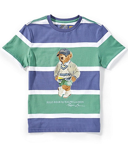 Polo Ralph Lauren Big Boys 8-20 Short-Sleeve Striped Polo Bear Jersey T-Shirt
