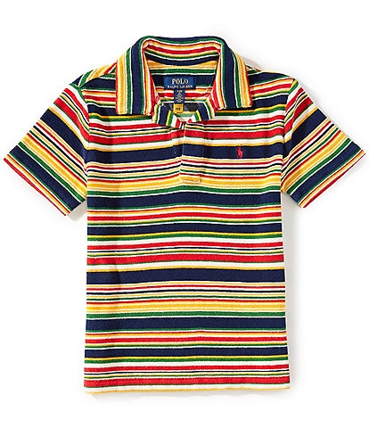 Polo Ralph Lauren Big Boys 8-20 Short-Sleeve Striped Terry Polo Shirt