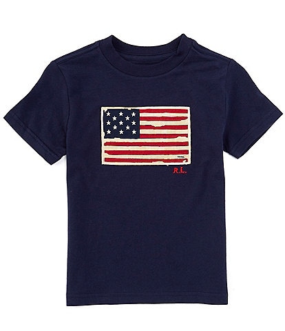Polo Ralph Lauren Big Boys 8-20 Short Sleeve U.S. Flag Graphic T-Shirt