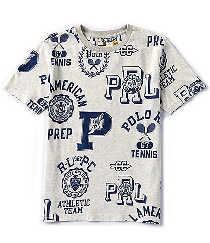 Polo Ralph Lauren Big Boys 8-20 Short Sleeve Varsity-Inspired Graphic Jersey T-Shirt