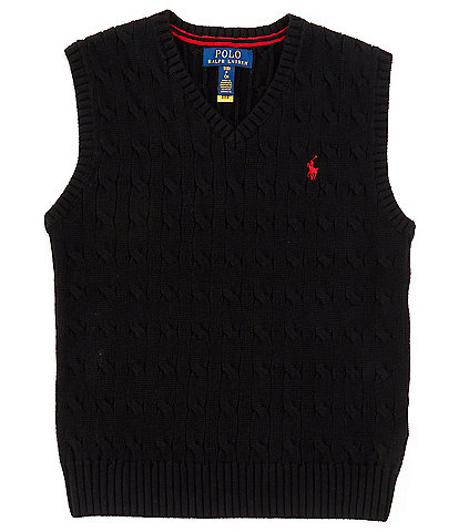 Polo Ralph Lauren Big Boys 8-20 Sleeveless Cable-Knit Sweater Vest